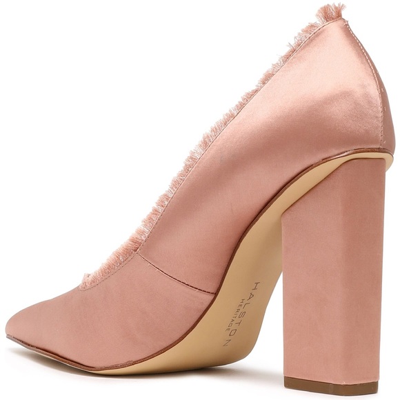 💋👠🌺 💐Halston Heritage Keni Fringe Pumps NIB - Picture 6 of 8